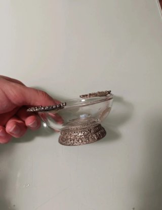 Set vintage coppe, cucchiaini e decanter