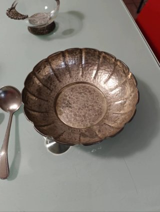 Set vintage coppe, cucchiaini e decanter