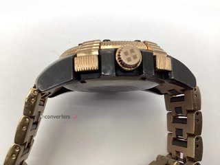 reloj pulsera caballero lanscotte cronógrafo rose gold