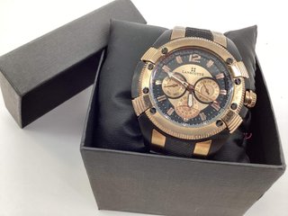 reloj pulsera caballero lanscotte cronógrafo rose gold