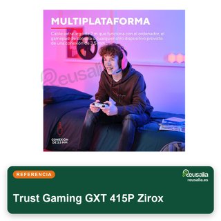 Trust Gaming GXT 415P Zirox auriculares gaming