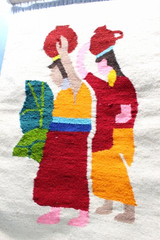 Alfombra, tapiz de lana para pared.