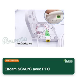 Elfcam cable fibra óptica monomodo 25m