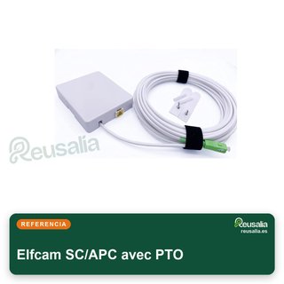 Elfcam cable fibra óptica monomodo 25m