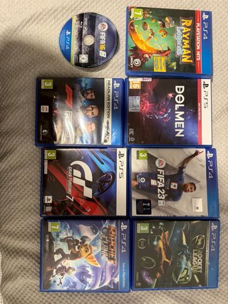 Lote Juegos PS4/PS5: FIFA, Rayman, Gran Turismo