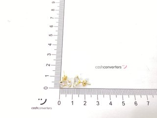 pendientes oro 18k con piedra con circonita