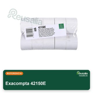 Exacompta 42150E rollos papel térmico 44mm 10