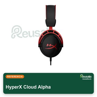 HyperX Cloud Alpha cascos gaming cable trenzado