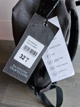 Mochila Paco Martínez Negra/Gris Nueva