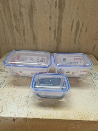 Set 3 Fiambreras Herméticas Dunya 1400/1000/400ml