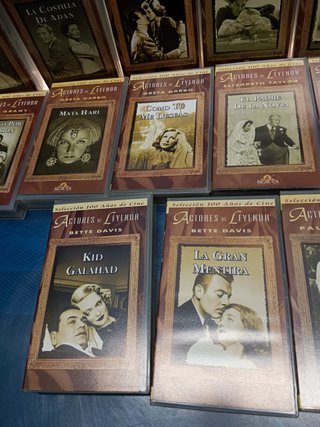 25 cintas, películas VHS. actores de leyenda