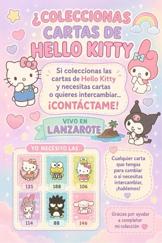 Cartas Hello Kitty, Panini
