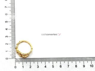 sortija oro 18k con piedra con circonita