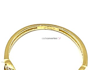 anillo oro 18k con piedra con circonita