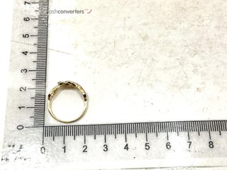 anillo oro 18k con piedra con circonita