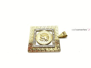 colgante oro 18k con piedra con circonita