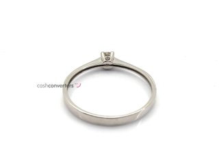 anillo oro 18k con piedra con diamante