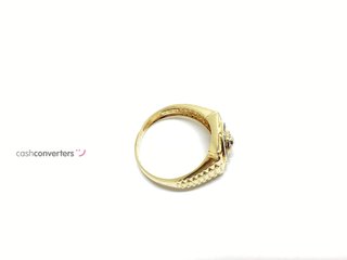 anillo oro 18k con piedra con circonita