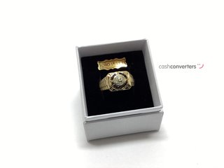 anillo oro 18k con piedra con circonita