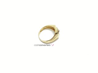anillo oro 18k con piedra con circonita