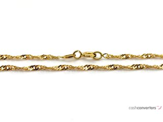 cadena oro 18k 22cm