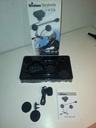 Intercomunicador Moto BT-12 Negro