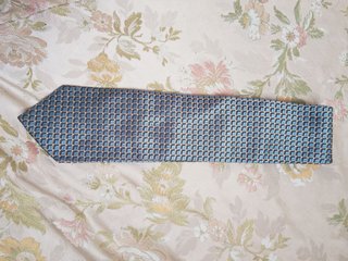 Cravatta Seta Grigio Azzurro Ermenegildo Zegna