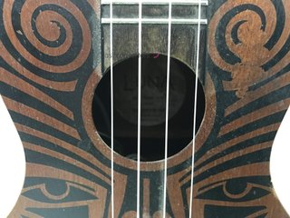 ukelele luna uke tribal c el