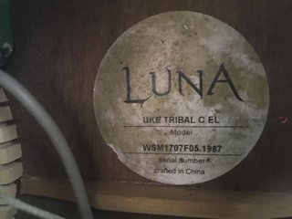 ukelele luna uke tribal c el