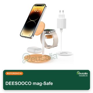 DEESOOCO mag-Safe Estación carga inalámbrica