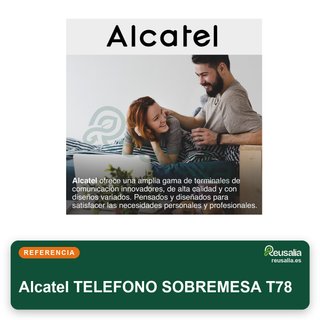 Telefono da tavolo Alcatel con altoparlante nero