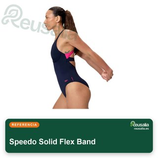 Speedo Solid Flex Band traje baño mujer talla 38