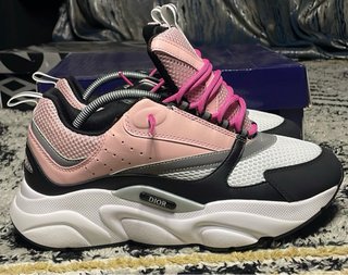 Zapatillas Dior B22 Rosa Blanco Negro