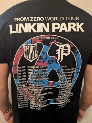 CAMISETA NEGRA - LINKIN PARK - TALLA XL y más