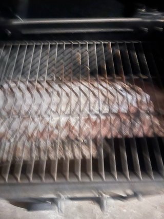 Barbacoa de gas negra