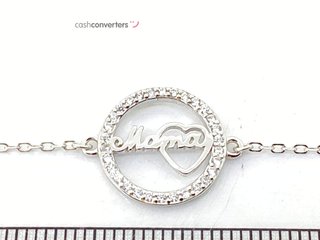 pulsera plata 925mm con piedra con circonita