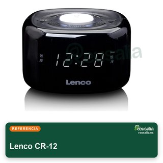 Lenco CR-12 radio despertador con alarma doble