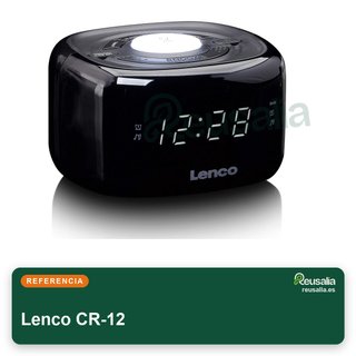 Lenco CR-12 radio despertador con alarma doble
