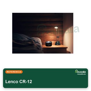 Lenco CR-12 radio despertador con alarma doble