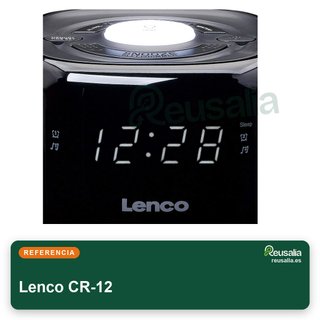 Lenco CR-12 radio despertador con alarma doble