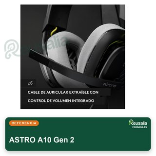 ASTRO A10 Gen 2 auriculares gaming micrófono