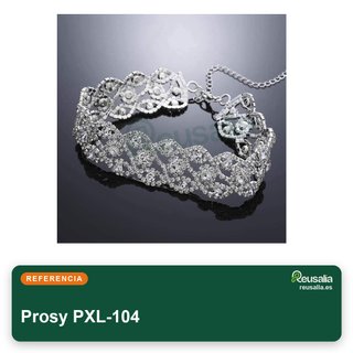 Collana Prosy in argento con cristalli regolabile da donna