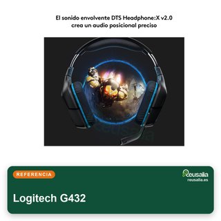 Logitech G432 auriculares gaming sonido envolvente