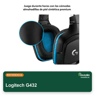 Logitech G432 auriculares gaming sonido envolvente
