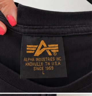 Camiseta Alpha Industries Negra Talla L