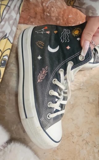 Converse Zapatillas Altas Mujer Negro Multicolor
