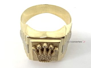 sello oro 18k con piedra