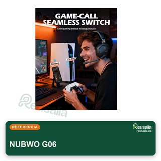 NUBWO G06 cascos gaming inalámbricos sonido