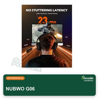 NUBWO G06 cascos gaming inalámbricos sonido
