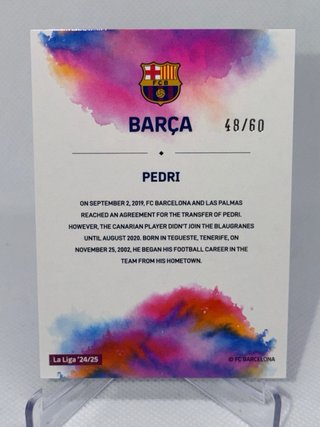 Pedri /60 Watercolor Eleven Cards Edición Limitada